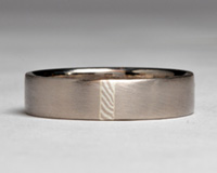 mokume gane wedding ring - for sale