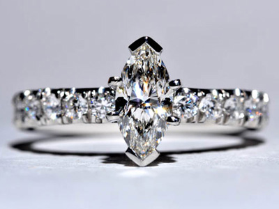 Marquise Diamond Engagement Ring