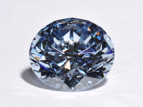 1.04ct blue cultured diamond