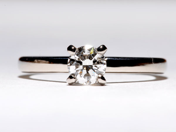 White Lab-Created Diamond