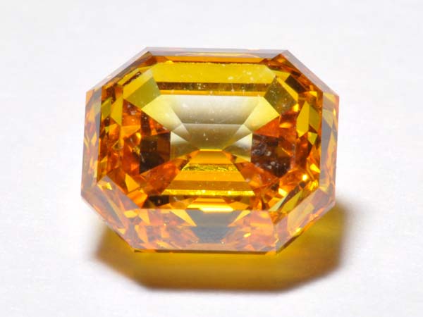 White Lab-Created Diamond